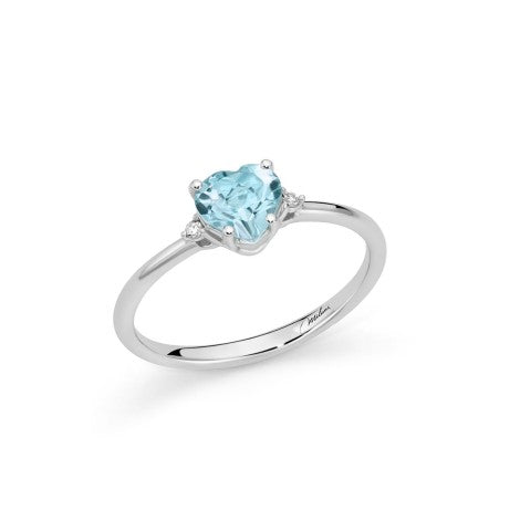 MILUNA ANELLO TOPAZIODIAMANTI IN ORO 9 KT