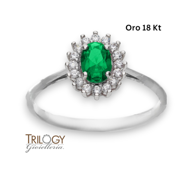Anello Lady verde