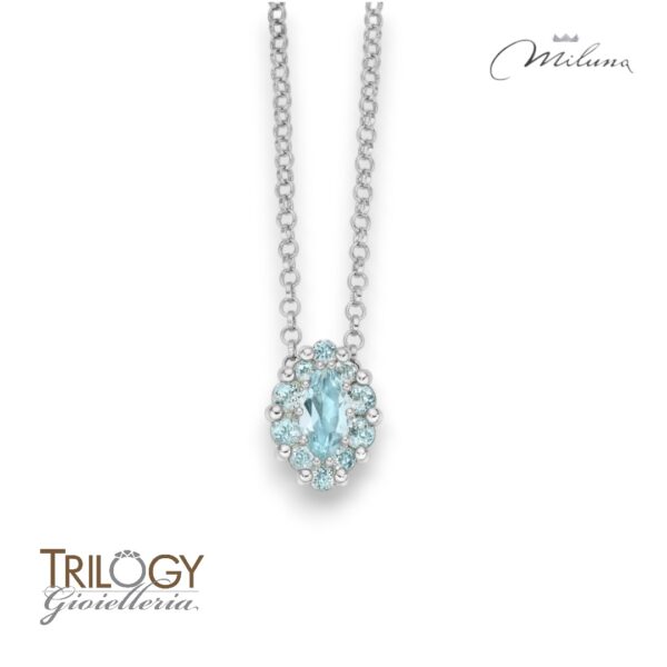 Collana Miluna con Topazio Azzurro