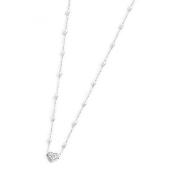 Collana con perle e cuore centrale Marlù Gioielli
