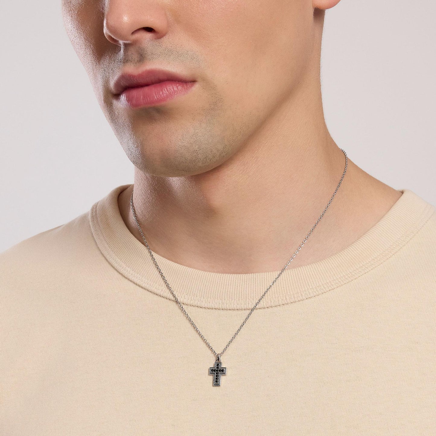 Collana uomo con croce MYSTICAL