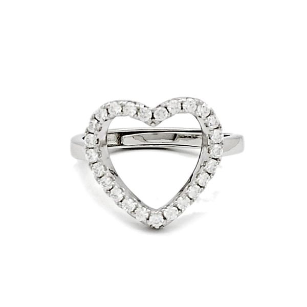 Anello cuore in Argento