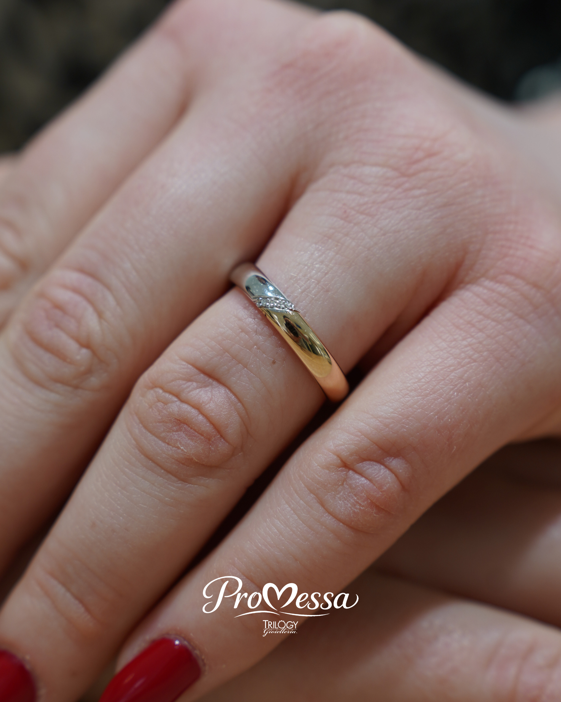 Fede Modello Color Donna 18kt