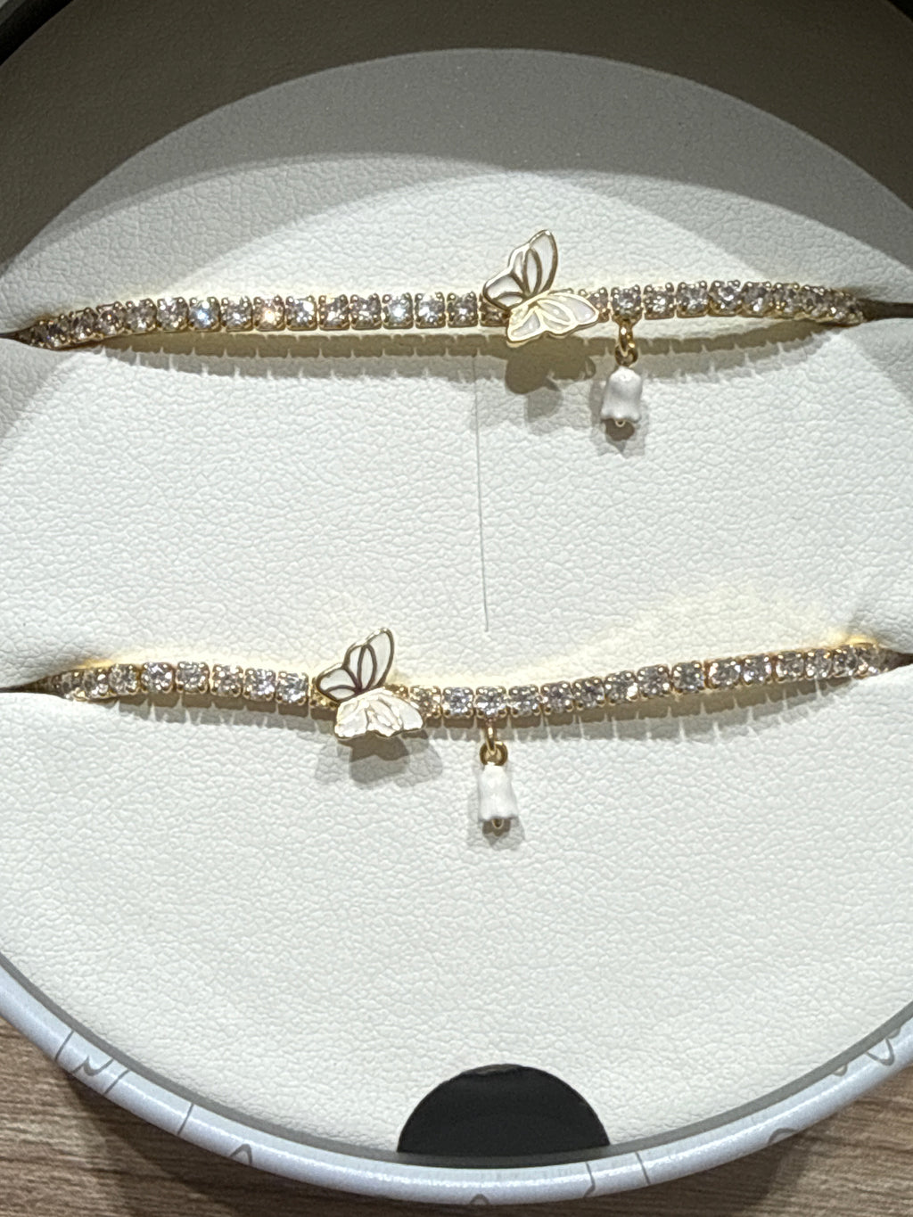 Copia Bracciale Tennis Mamma/Figlia Argento 925 con pietre bianche
