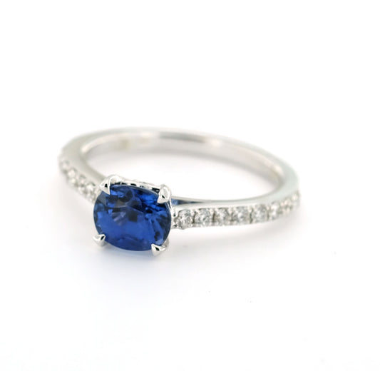 Anello CRIVELLI Zaffiro e Diamanti