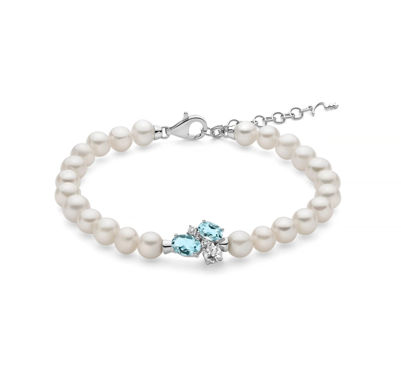 Bracciale di perle Celestia con topazi