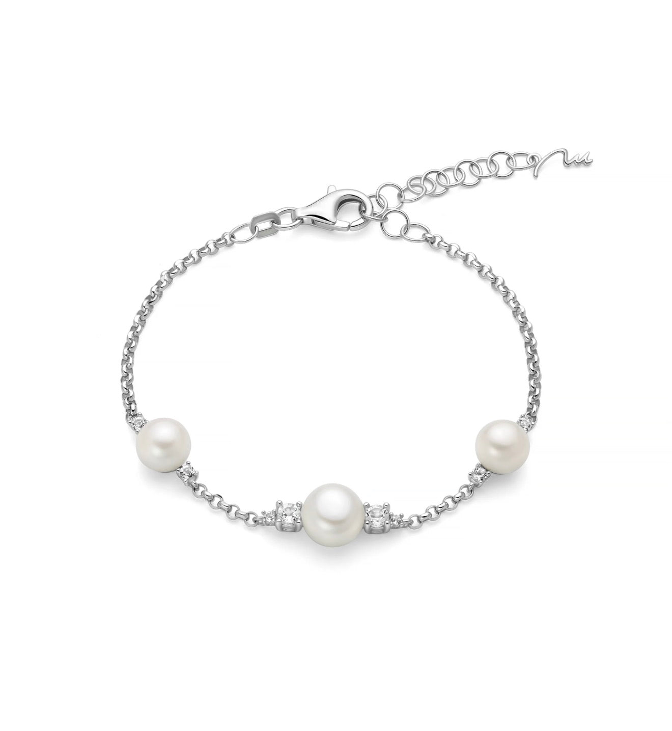 Bracciale Andromeda con perle e topazi