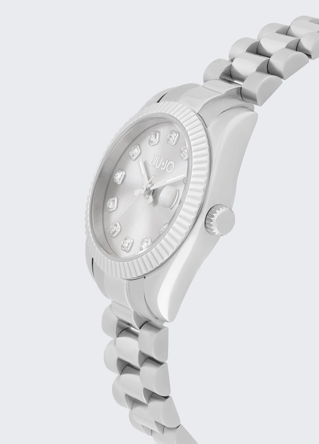 Orologio in acciaio con brill Liu Jo