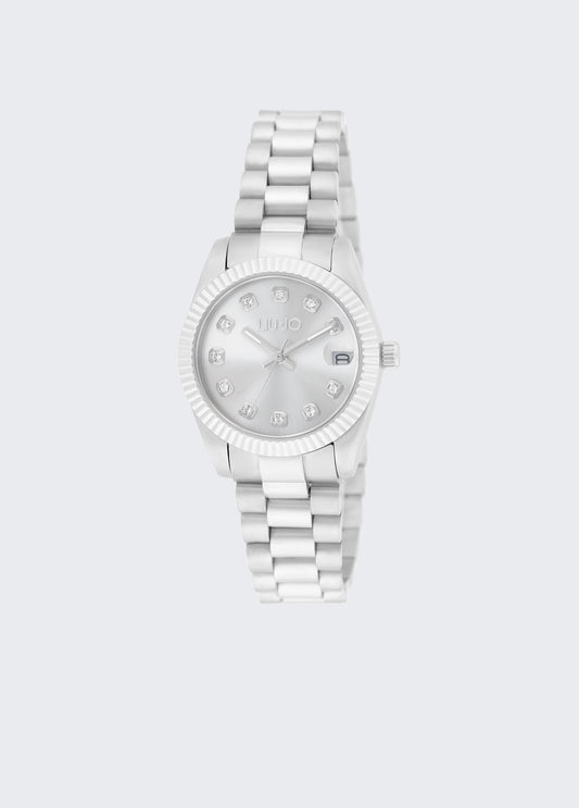 Orologio in acciaio con brill Liu Jo
