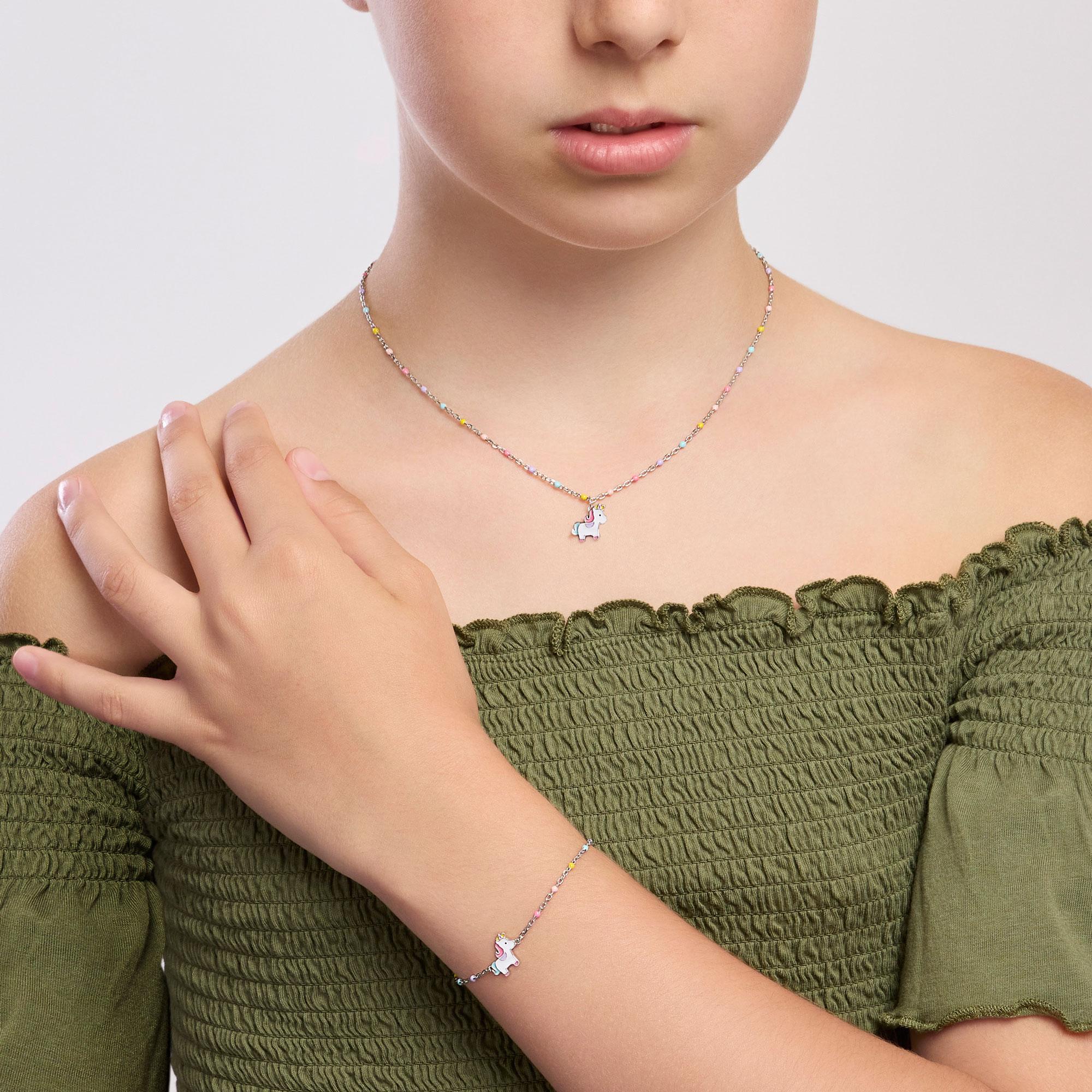 Girocollo da bambina con unicornoUnicorno Magico