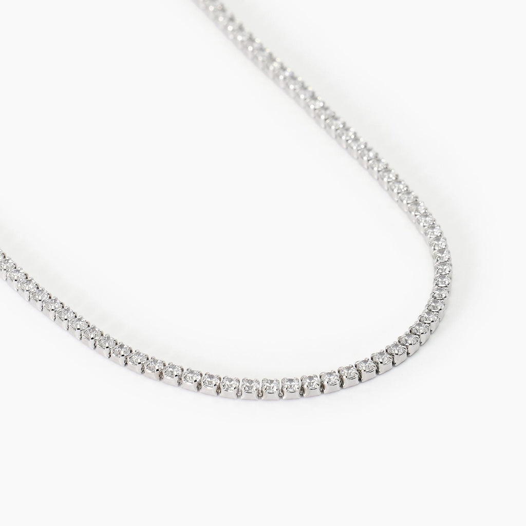 Collana tennis con zirconi bianchi MINI TENNIS