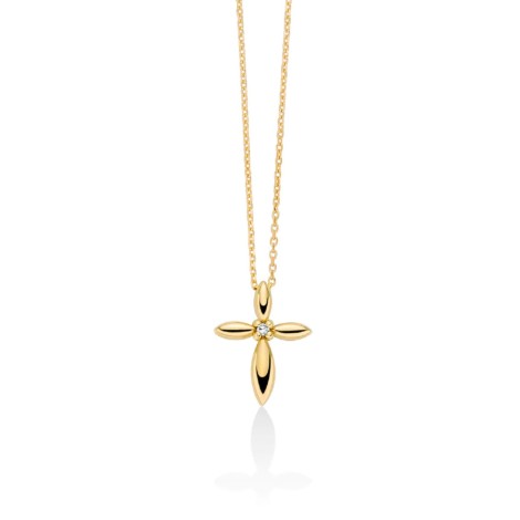 MILUNA CROCE IN ORO 9 KT