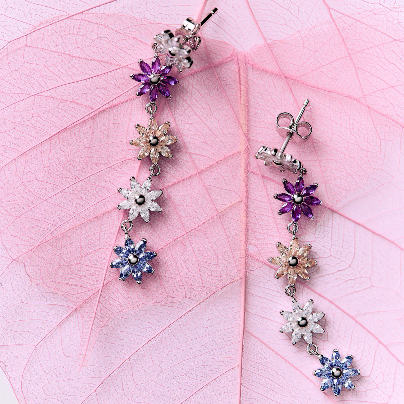 ORECCHINI PENDENTI FIORI COLLEZIONE GAIA