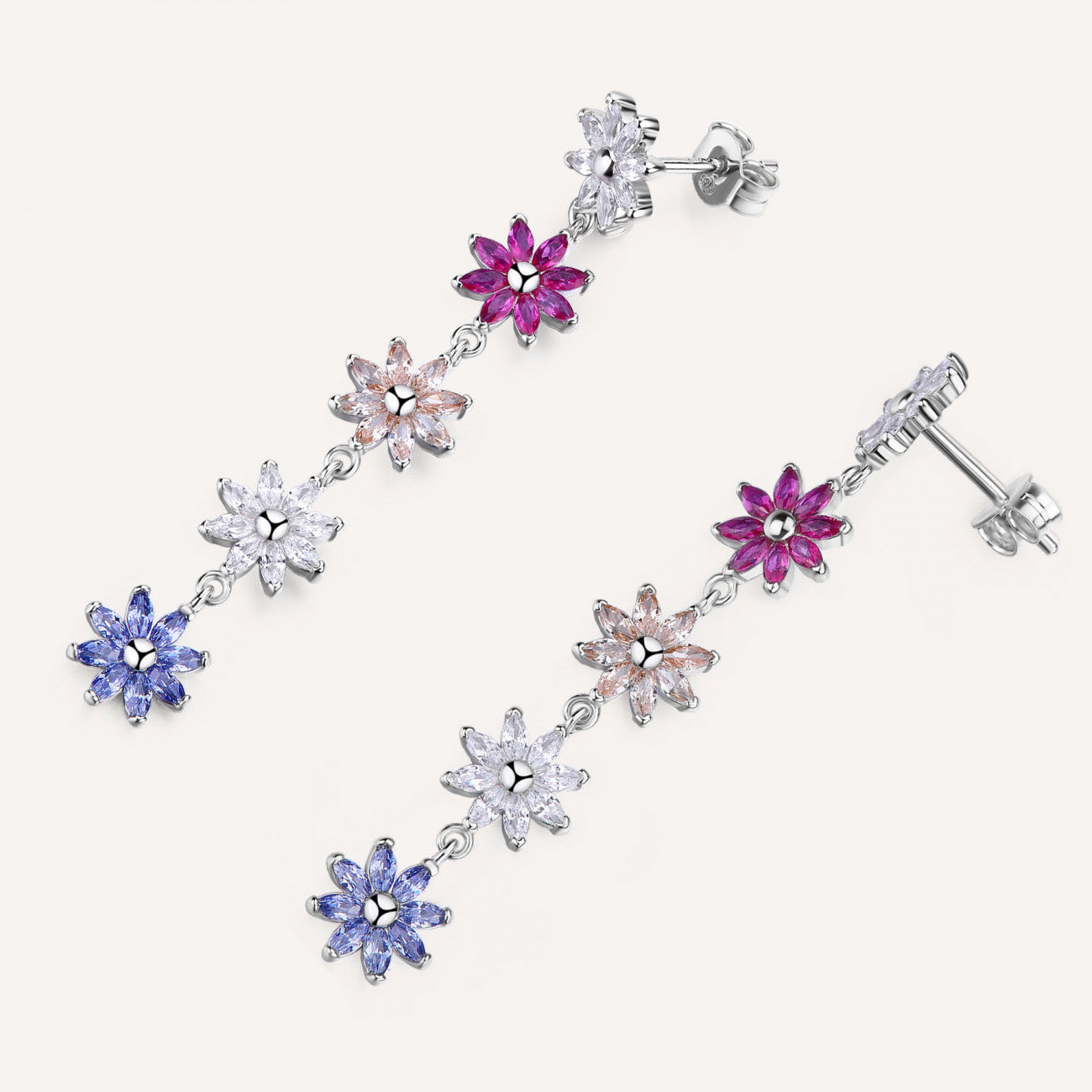 ORECCHINI PENDENTI FIORI COLLEZIONE GAIA