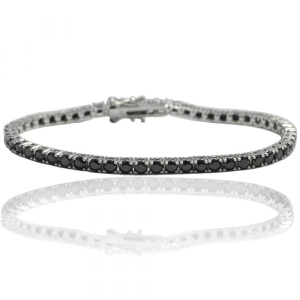 Bracciale Tennis Uomo Oro e zircone