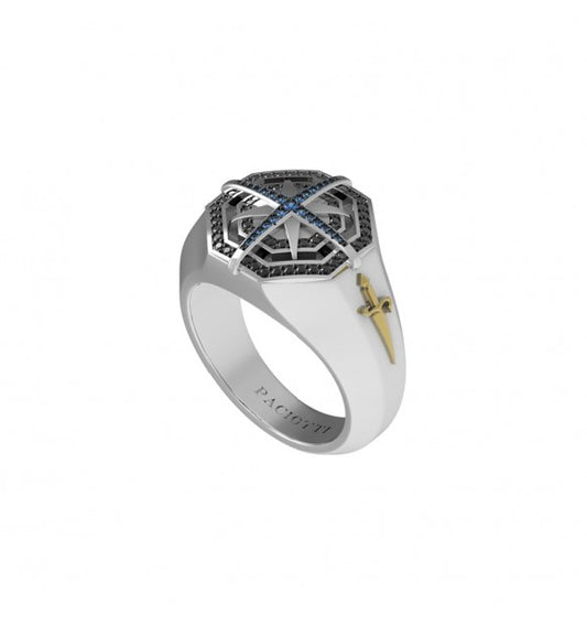 Anello Cesare Paciotti rosa dei venti uomo