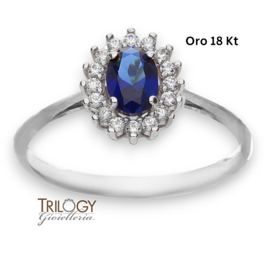 Anello Lady Blu