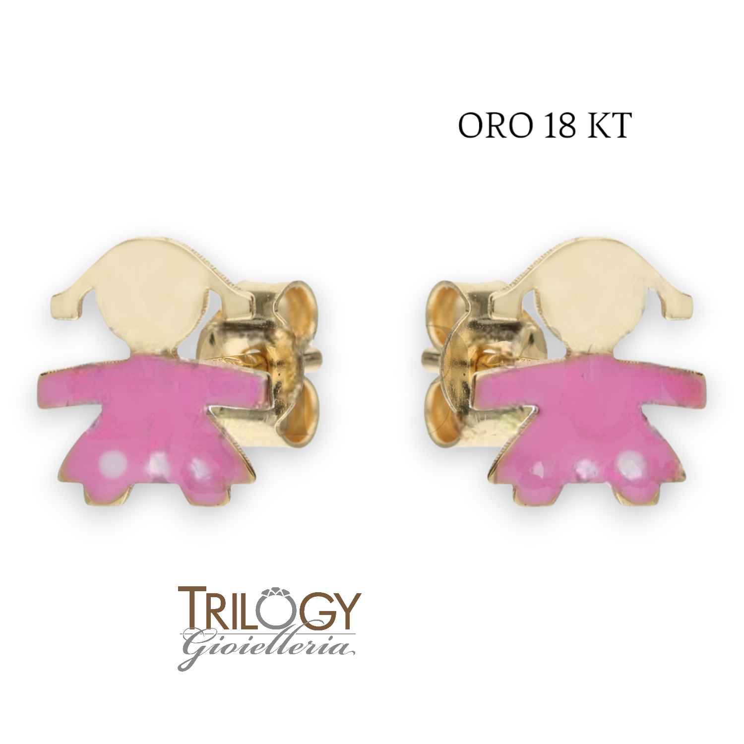 Orecchini Bimba Oro 18kt