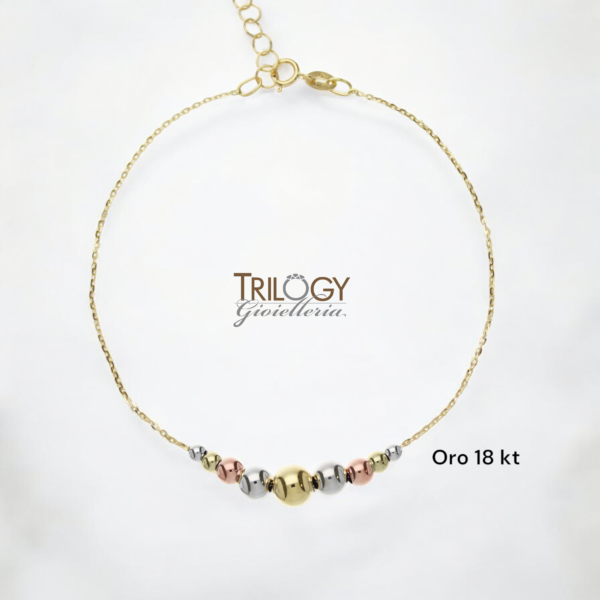 Bracciale in oro con Sfere