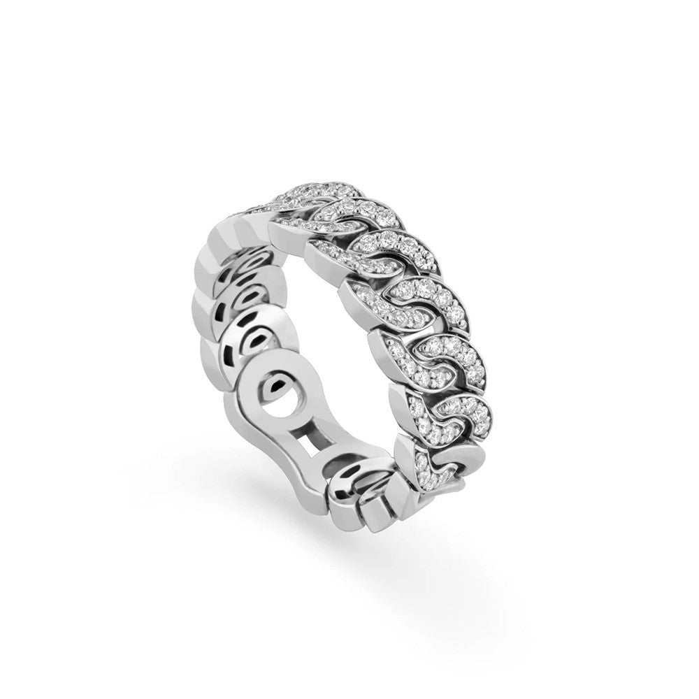 Anello Buonocore Noon slim oro bianco 18kt