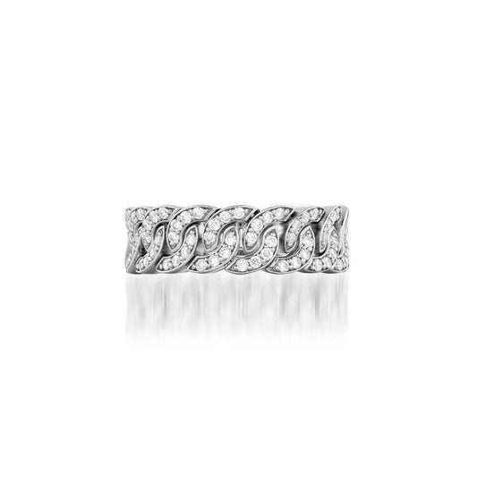 Anello Buonocore Noon slim oro bianco 18kt