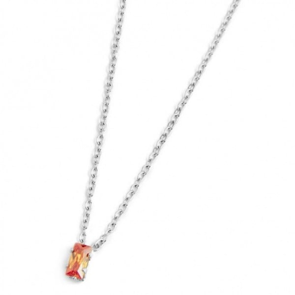 Collana Marlu' con baguette arancione