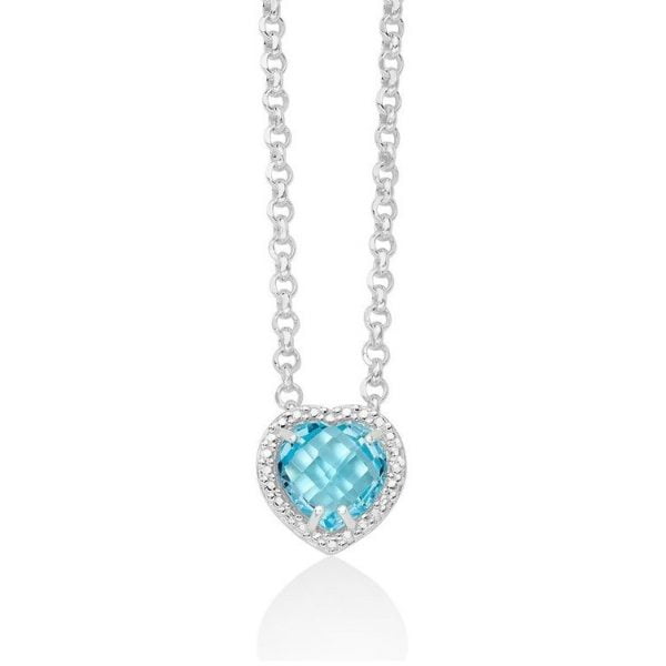 COLLANA A CUORE GEMMA DEL CIELO