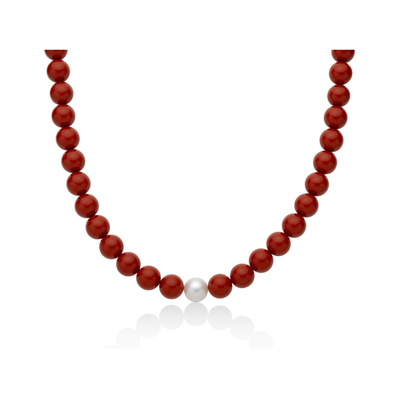 Collana Miluna girocollo Corallo Terra e Mare
