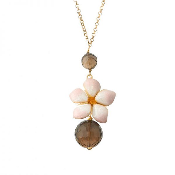 Collana Misis con Perla in Argento placcato Oro 18K