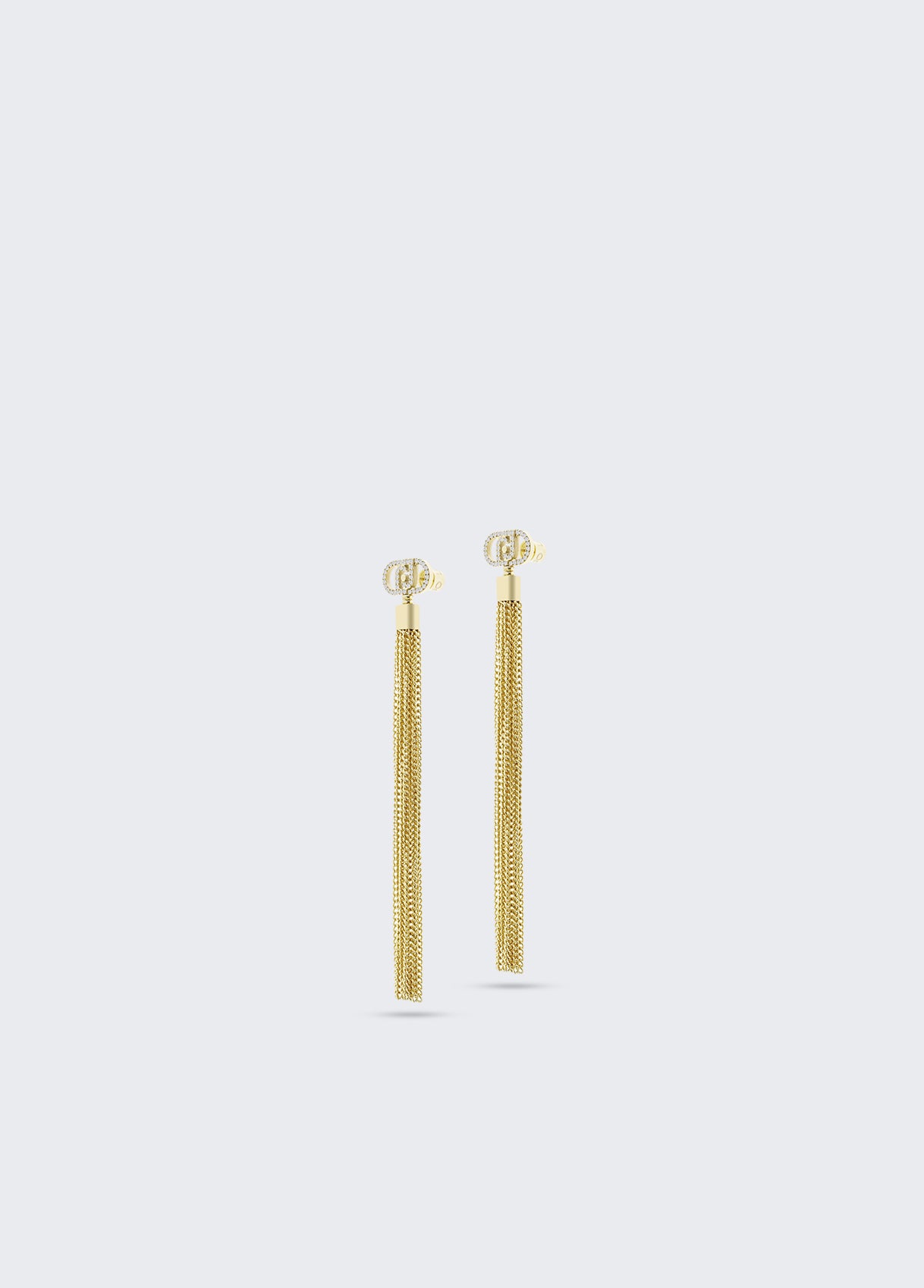 Orecchini con nappine metalliche