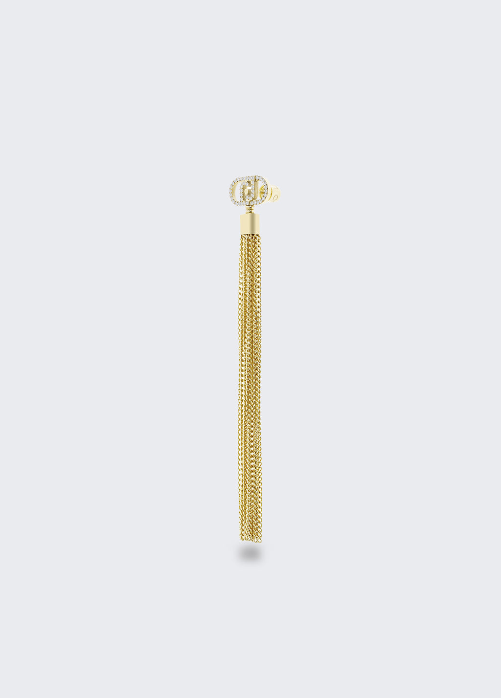 Orecchini con nappine metalliche