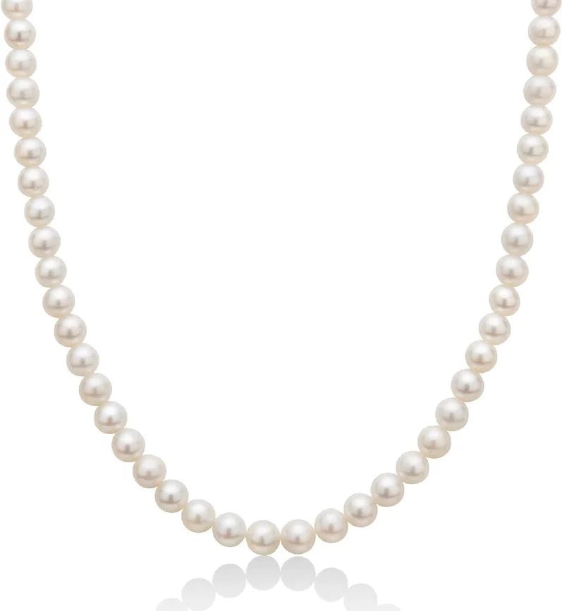 Miluna - Collana di Perle in Oro 6-6,5
