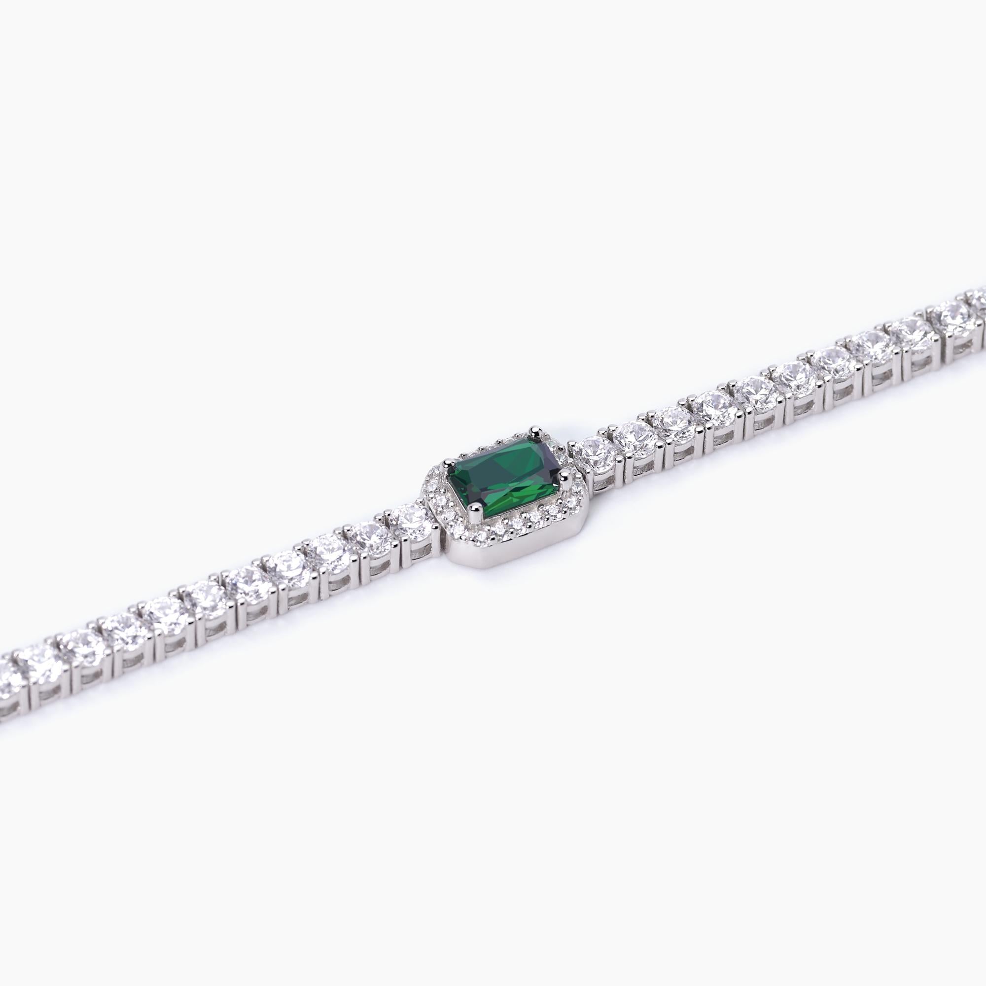 Bracciale con smeraldo sintetico COOL OR RÉTRO?