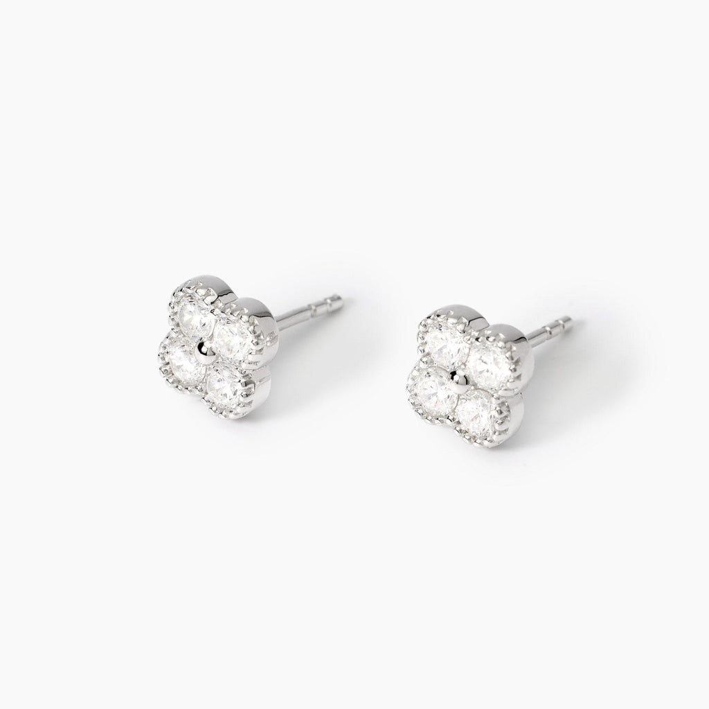 Orecchini con fiore in zirconi JASMINE
