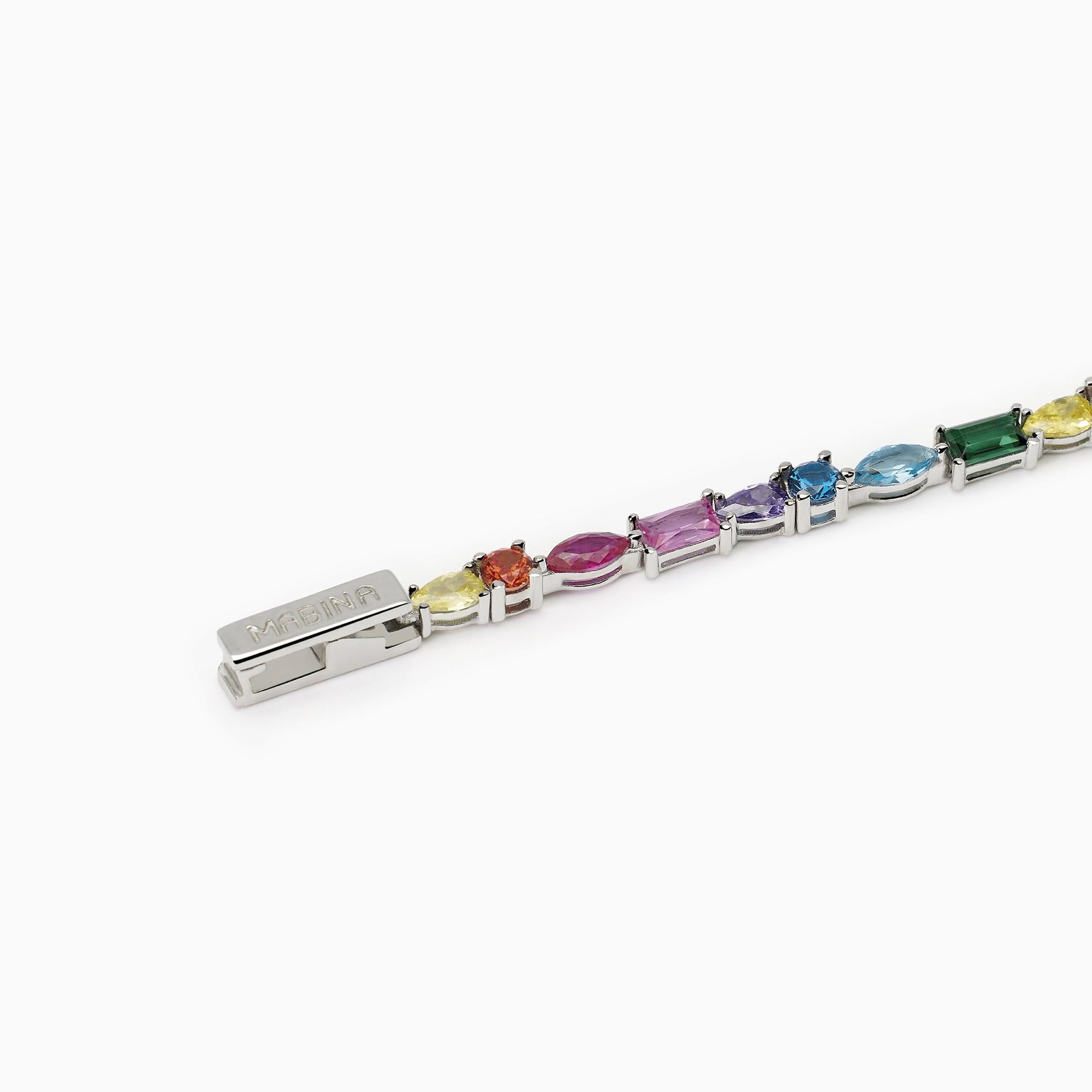 Bracciale tennis multicolor LUXURY