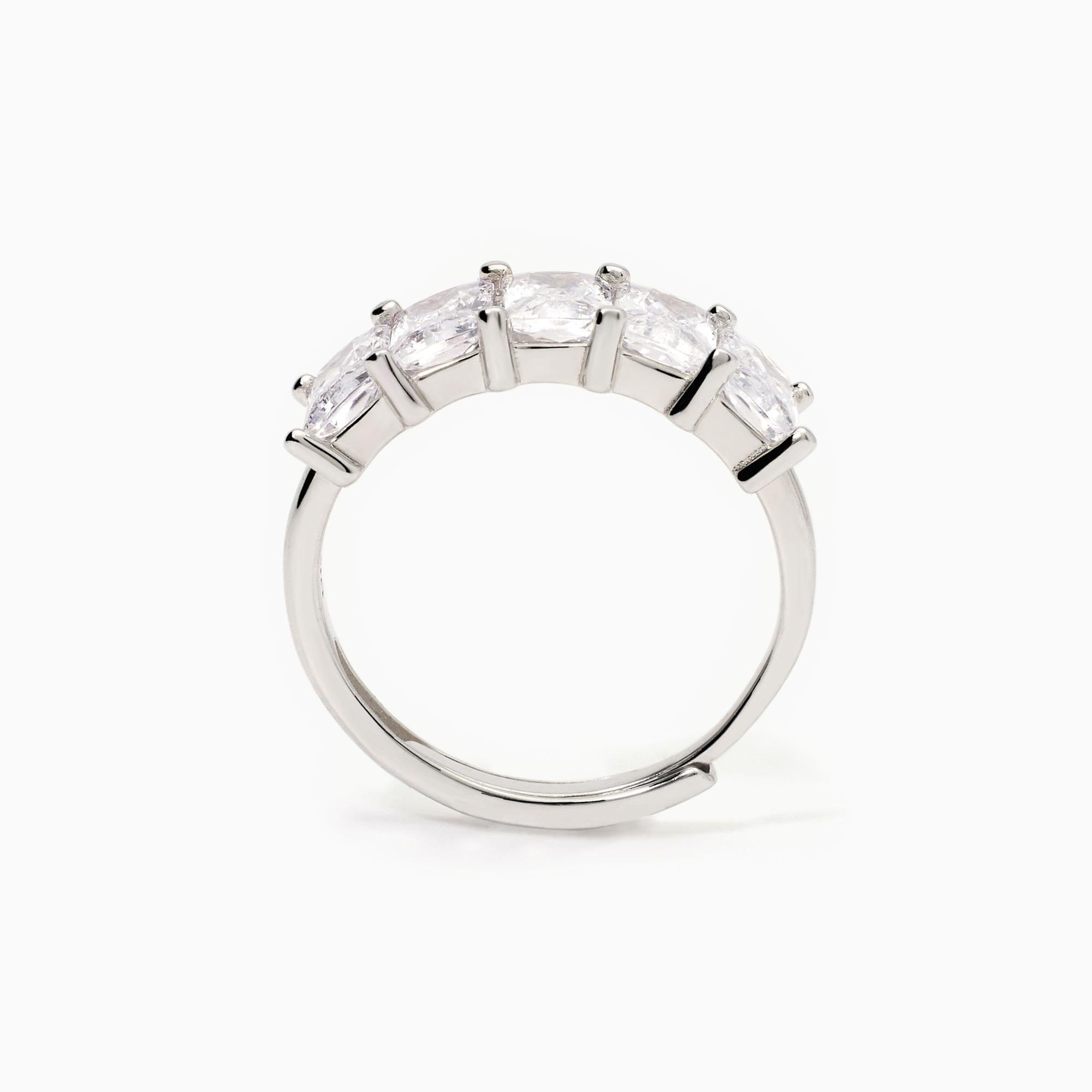 Anello donna in argento con zirconi VALENTINA