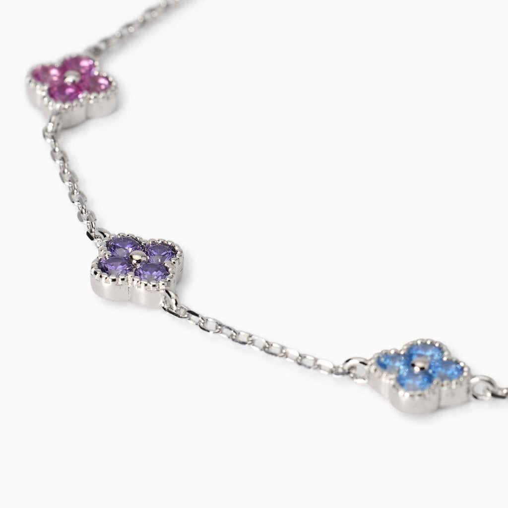 Bracciale in argento dorato con fiore JASMINE