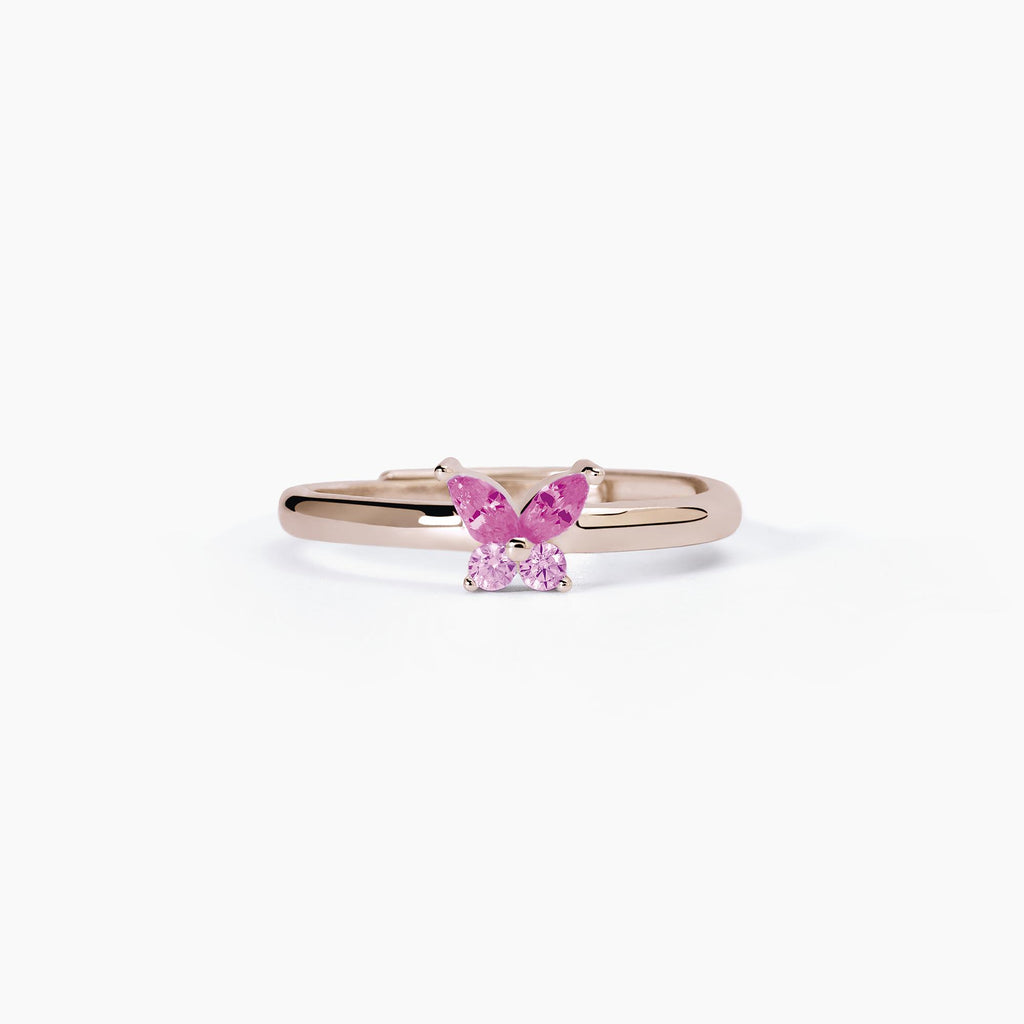 Anello con zirconi rosa taglio marquise SECRET GARDEN