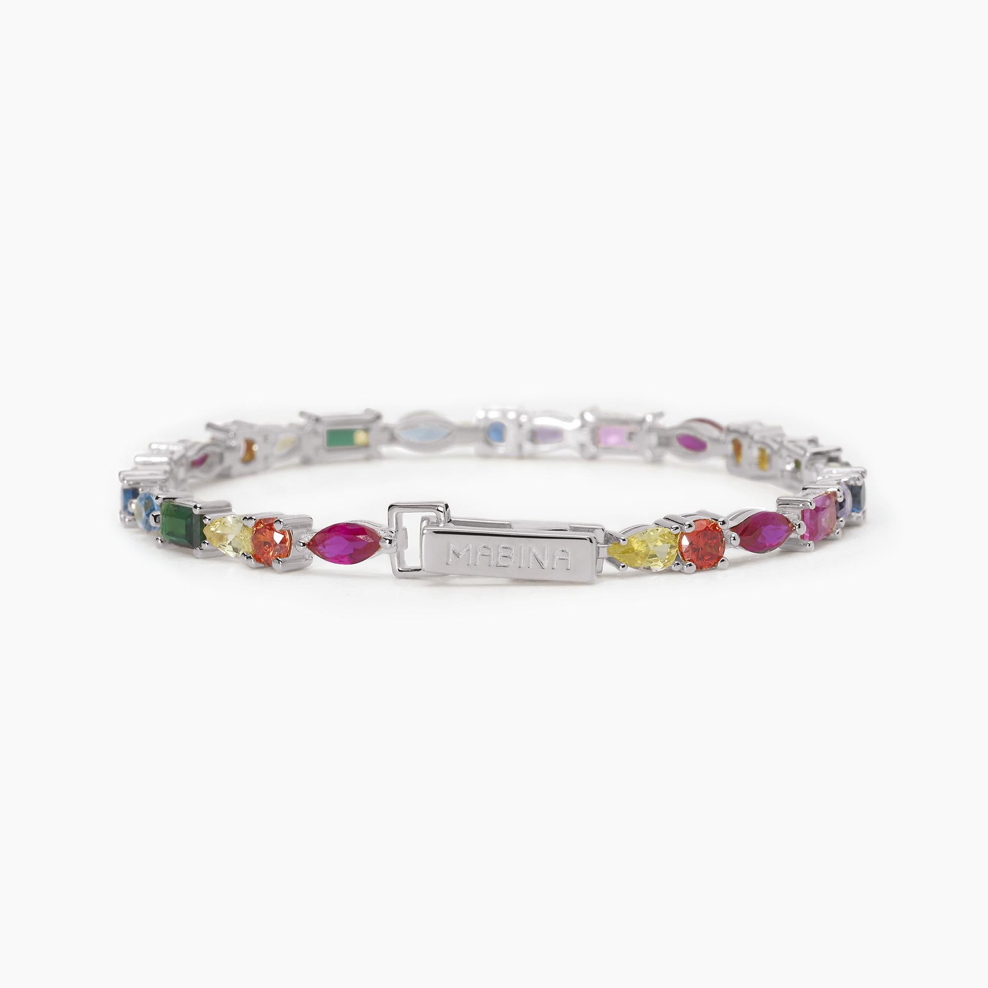 Bracciale tennis multicolor LUXURY