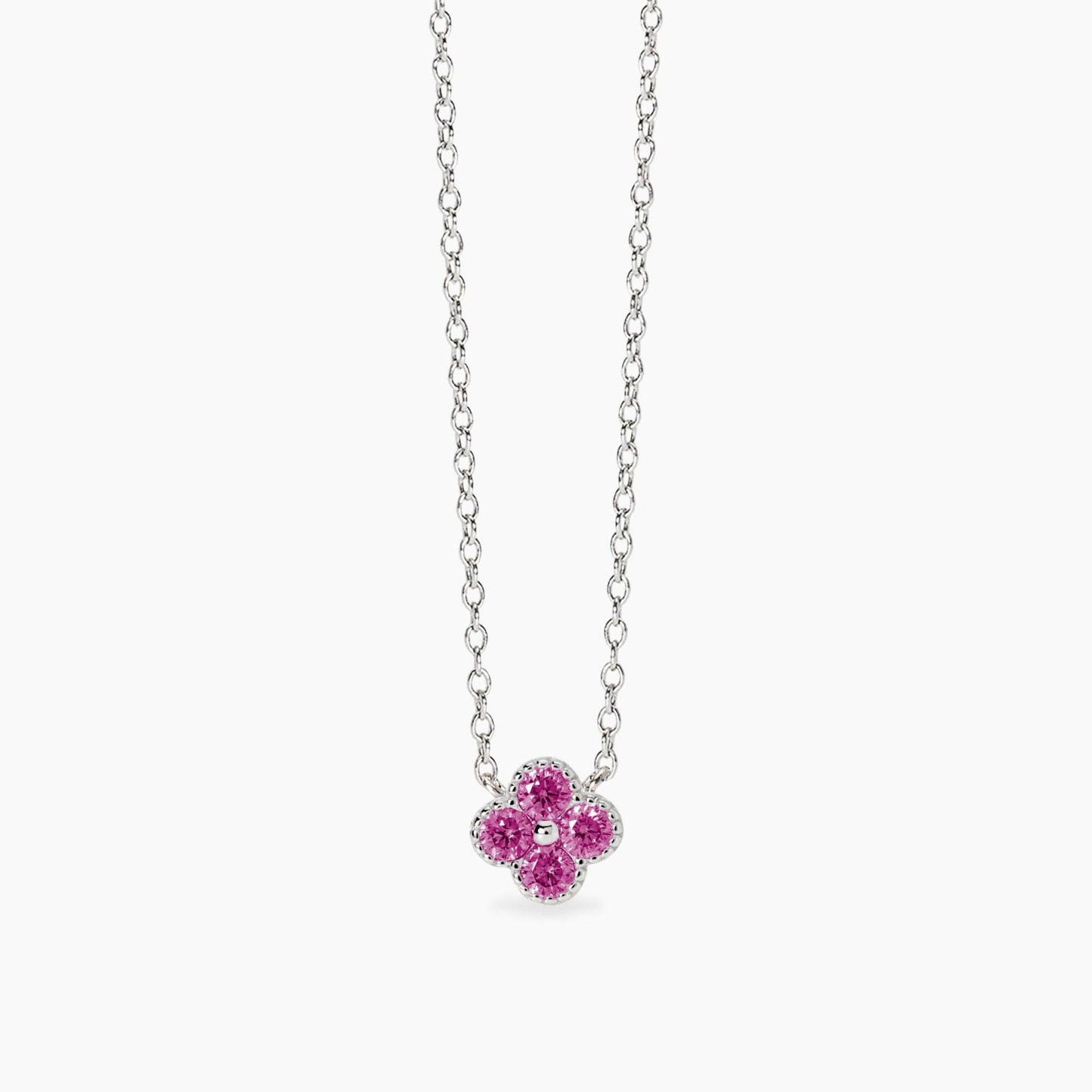 Girocollo con ciondolo fiore rosa JASMINE