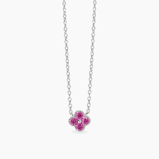 Girocollo con ciondolo fiore rosa JASMINE