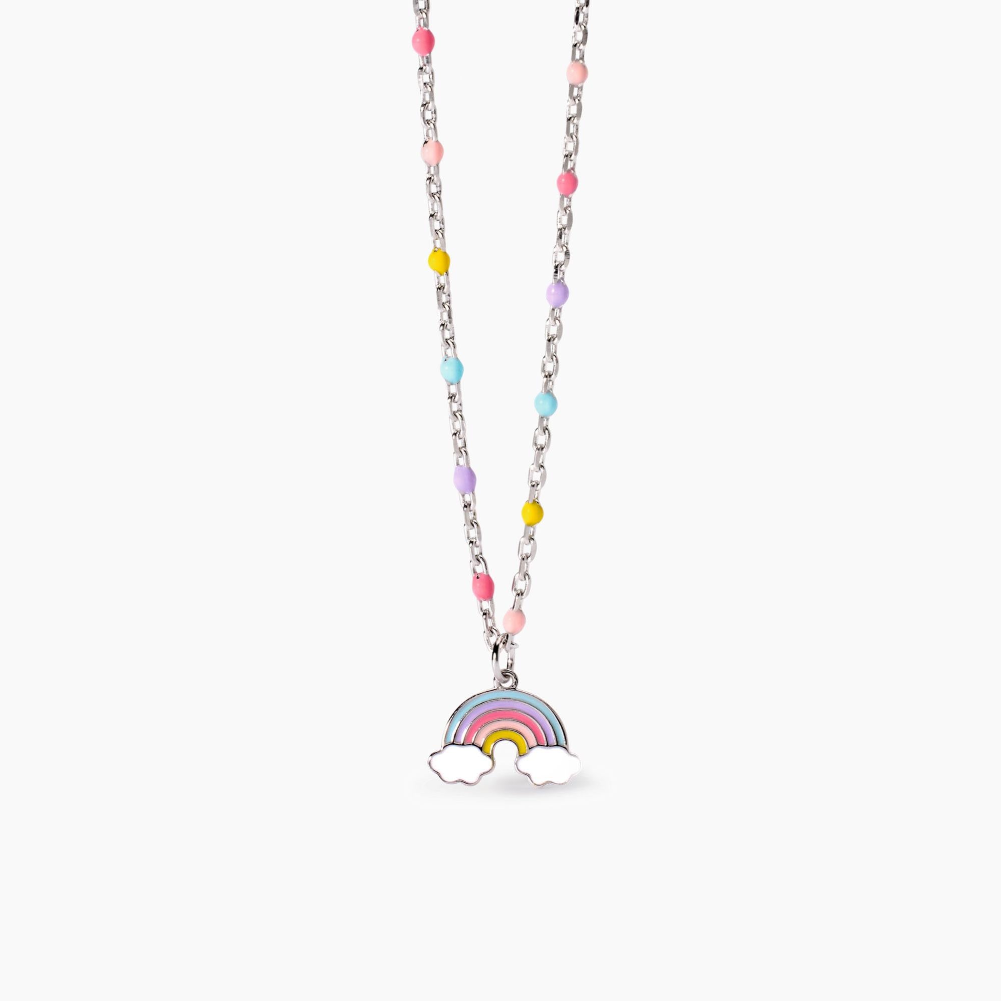 Girocollo da bambina con arcobaleno RAINBOW