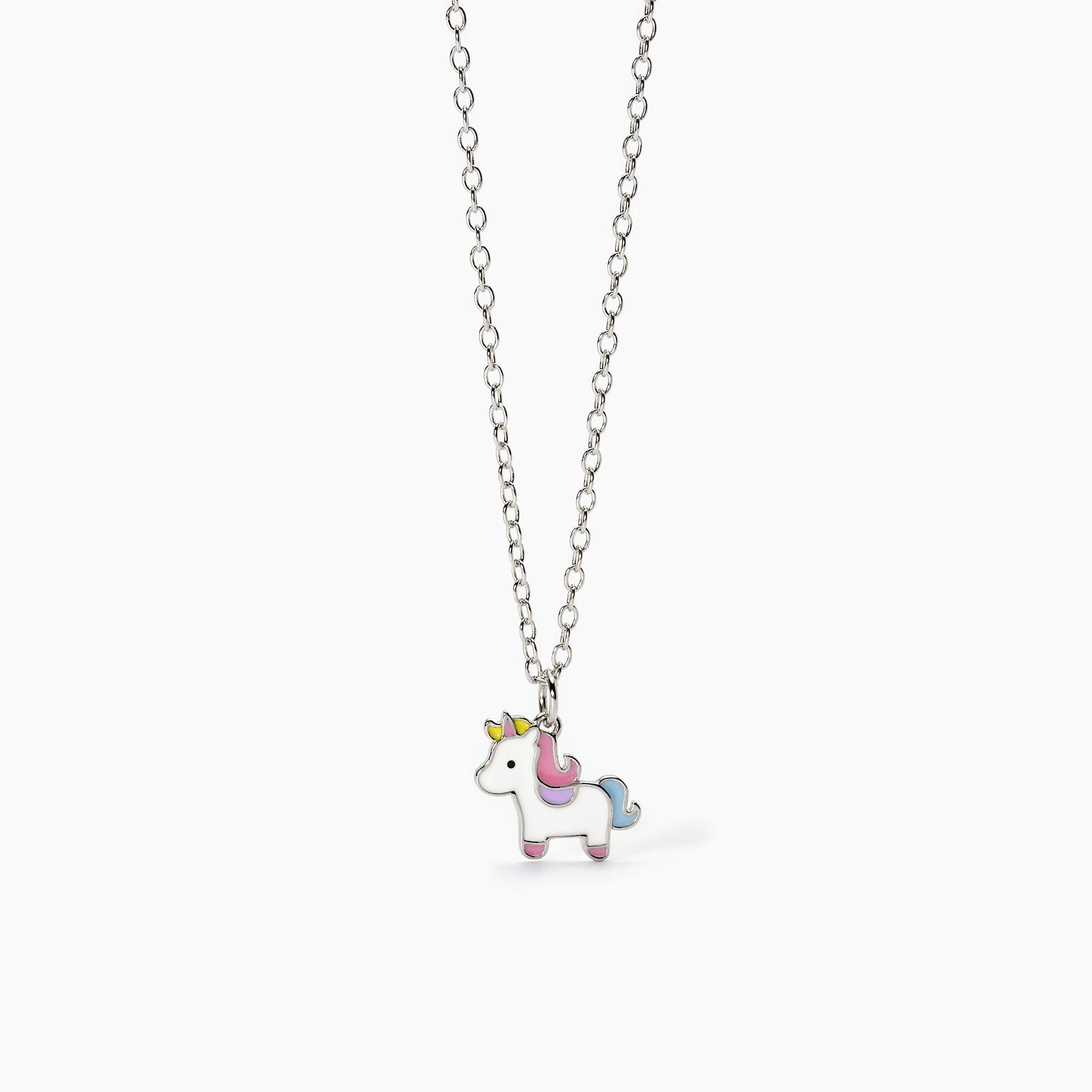 Girocollo in argento con unicorno UNICORNO MAGICO