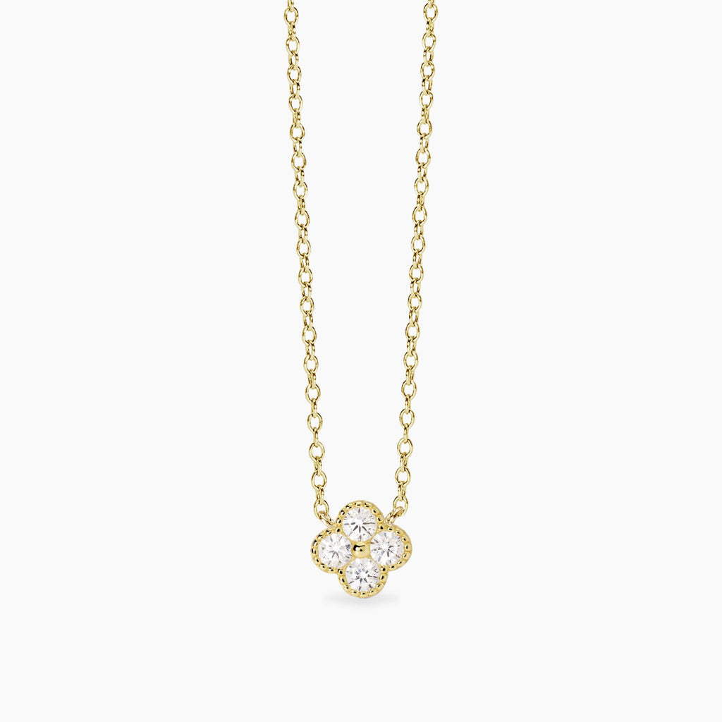 Girocollo con ciondolo fiore in zirconi JASMINE