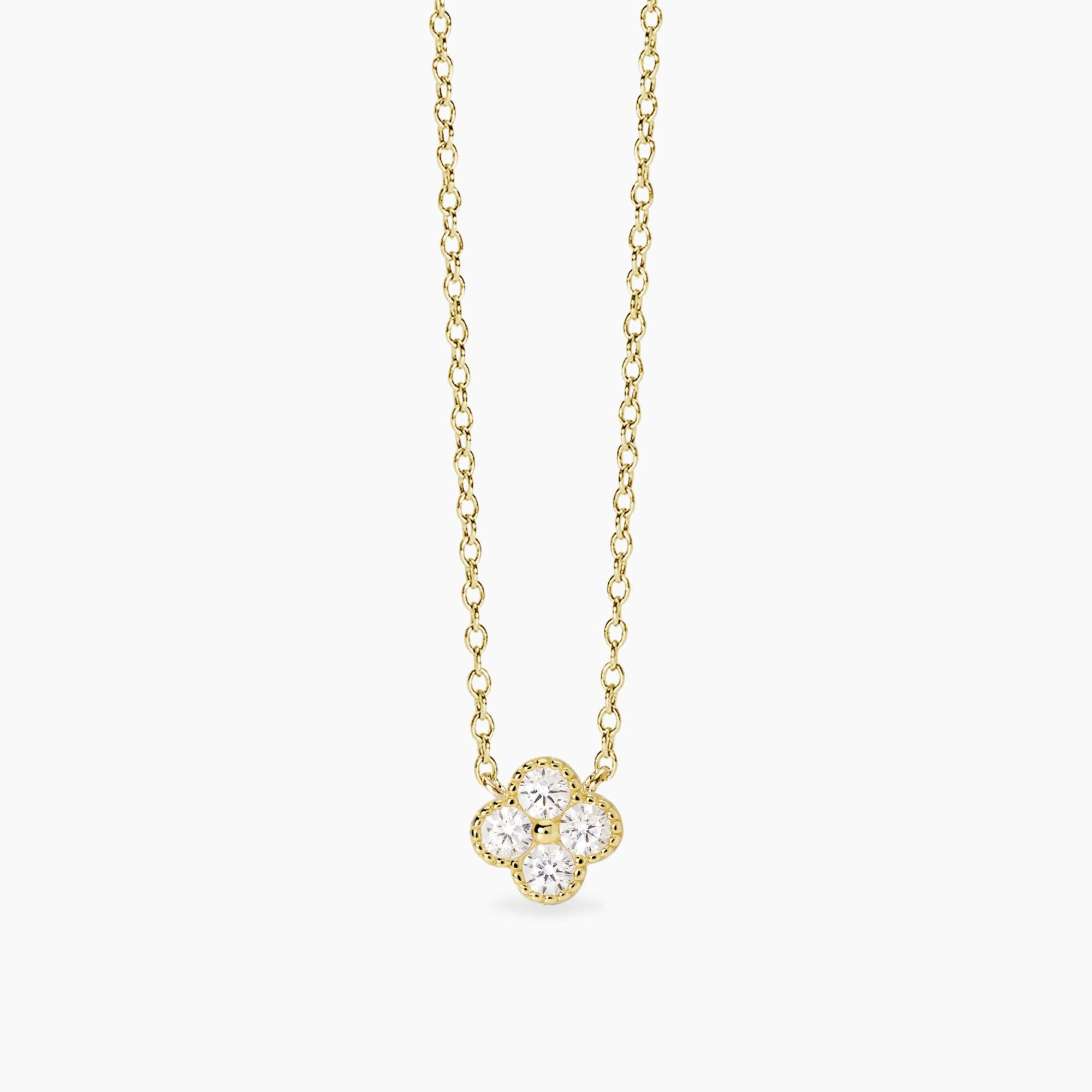 Girocollo con ciondolo fiore in zirconi JASMINE