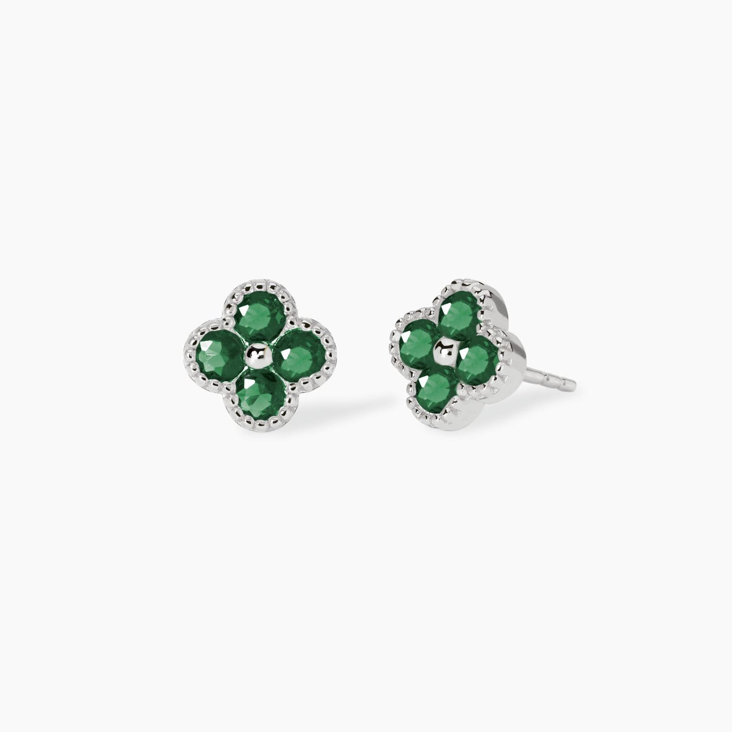 Orecchini con fiore verde JASMINE