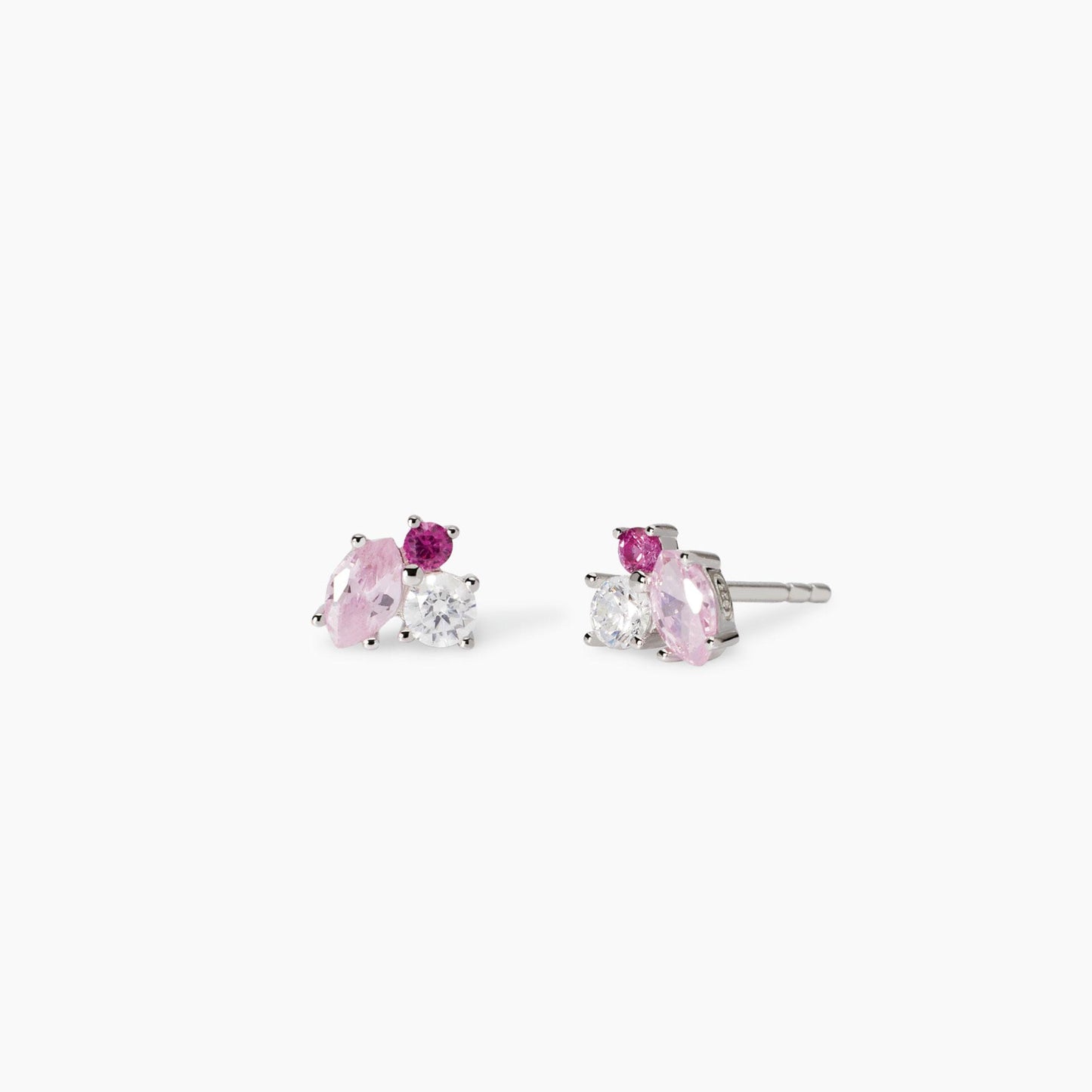 Orecchini a lobo multicolor rosa LITTLE JOY