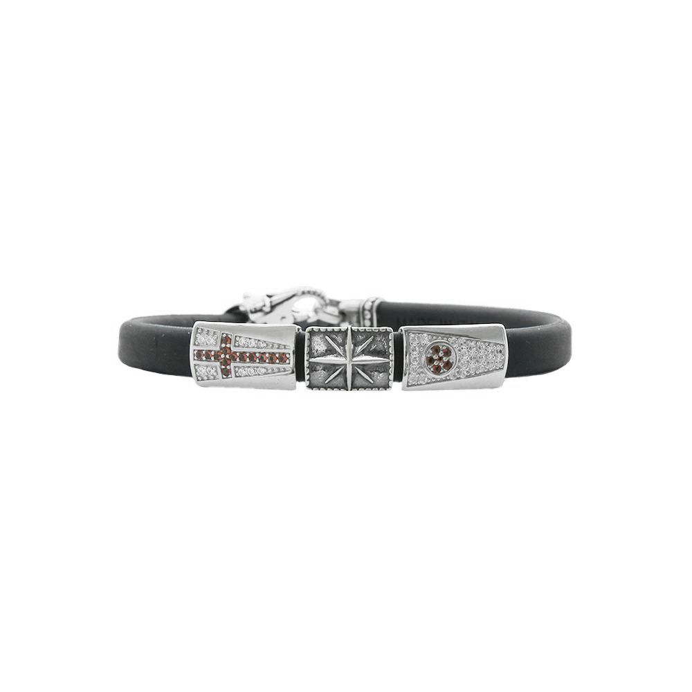 Bracciale Cesare Paciotti in Silicone e Argento – Nautica