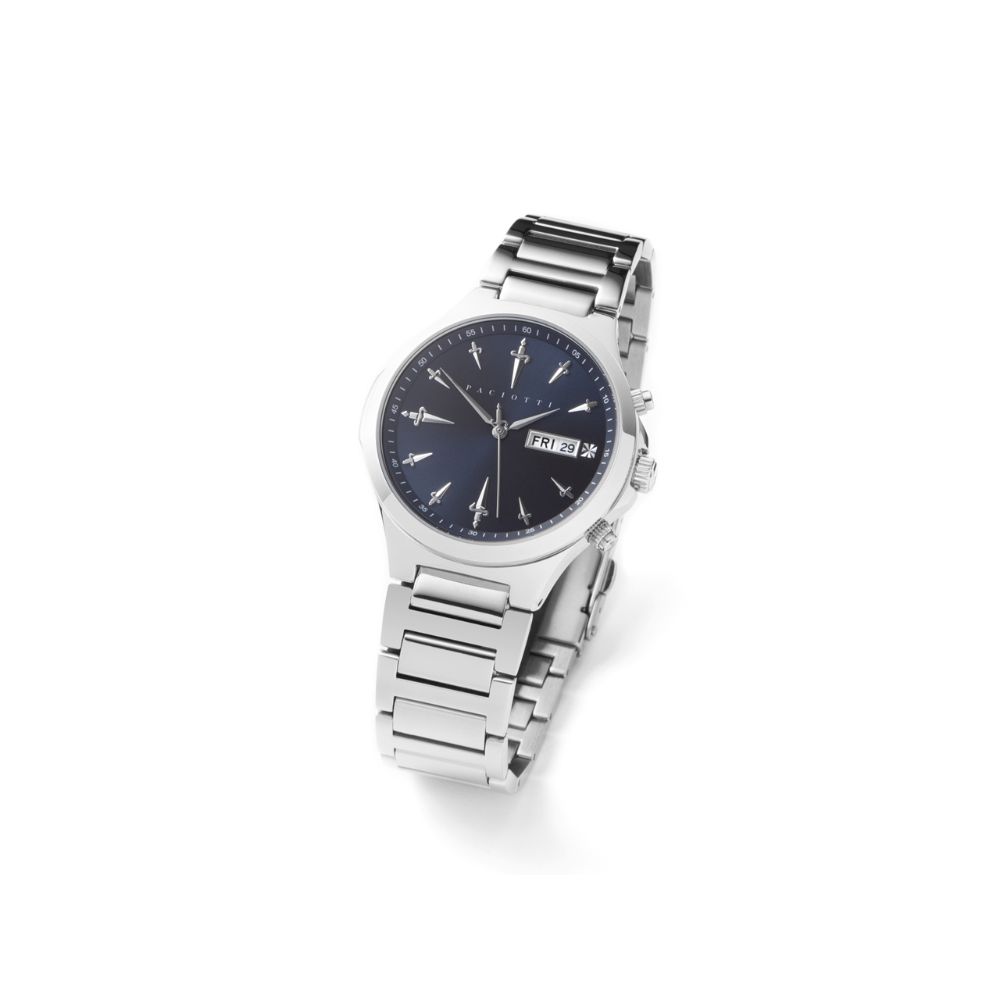 Orologio Solo Tempo Cesare Paciotti in Acciaio con Day-Date – Barry –